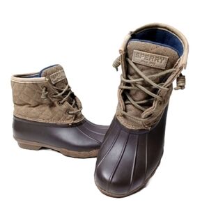 WOMEN'S SPERRY WATERPROOF RUBBER BOOTS  SIZE 6